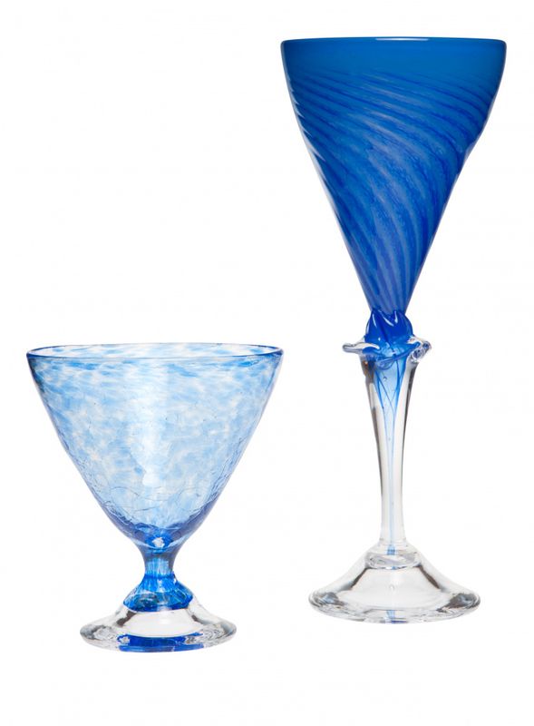 Antikk blå og Anemone blå