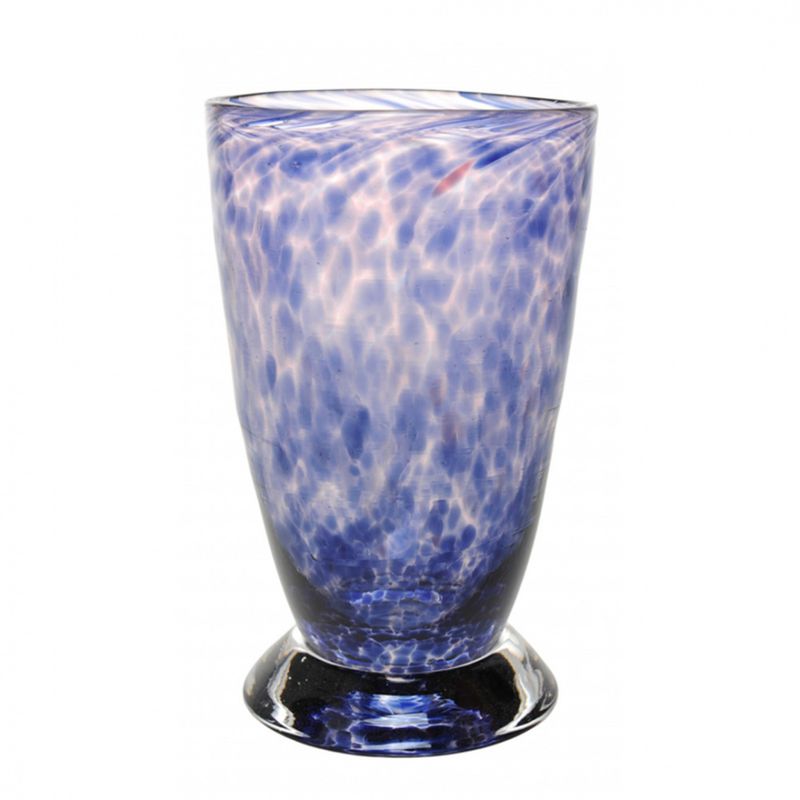Kunstglass - Lilje hverdagsglass lilla
