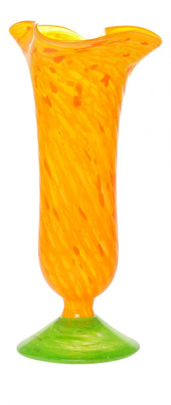 Glassvase - Engletrompet gul