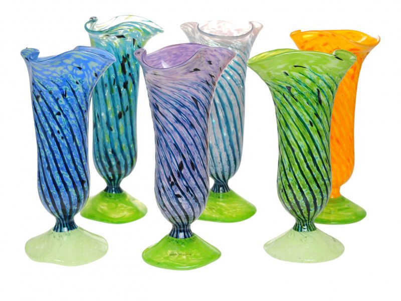 Glassvase - Engletrompet gul