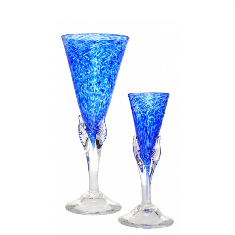 Kunstglass - Lilje lilla stor 