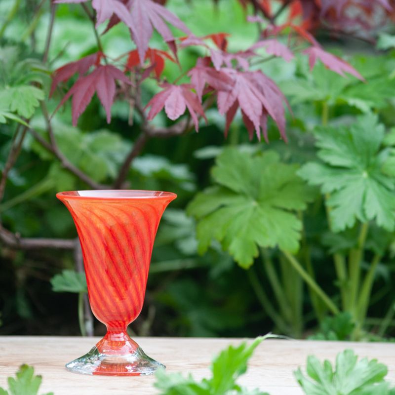 Kunstglass Sommerminner rød - små