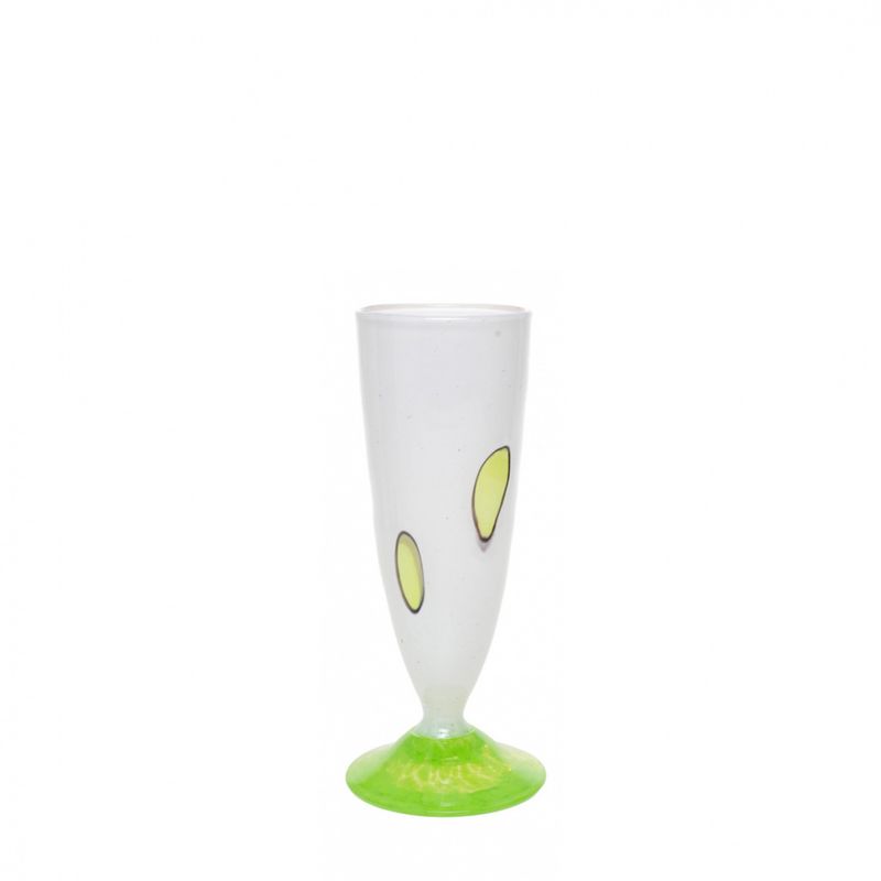 Kunstglass cirkus liten hvit