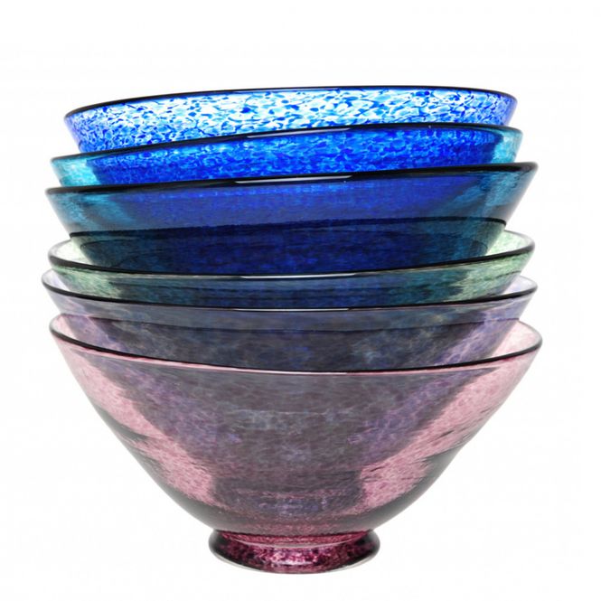 Hovedbilde Kunstglass - Lilje skål ...