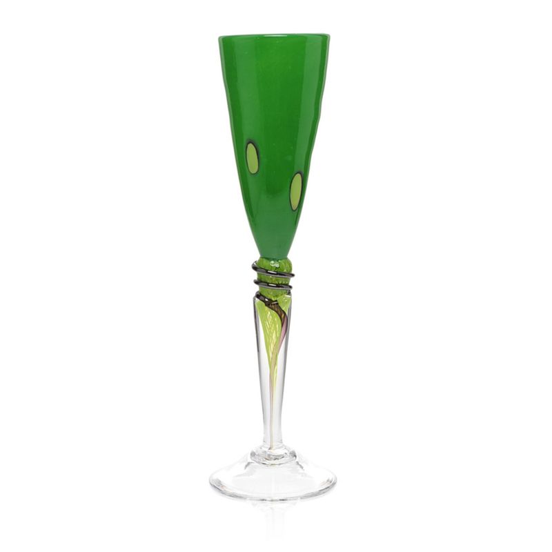 Kunstglass - Cirkus- mørkgrønn, medium