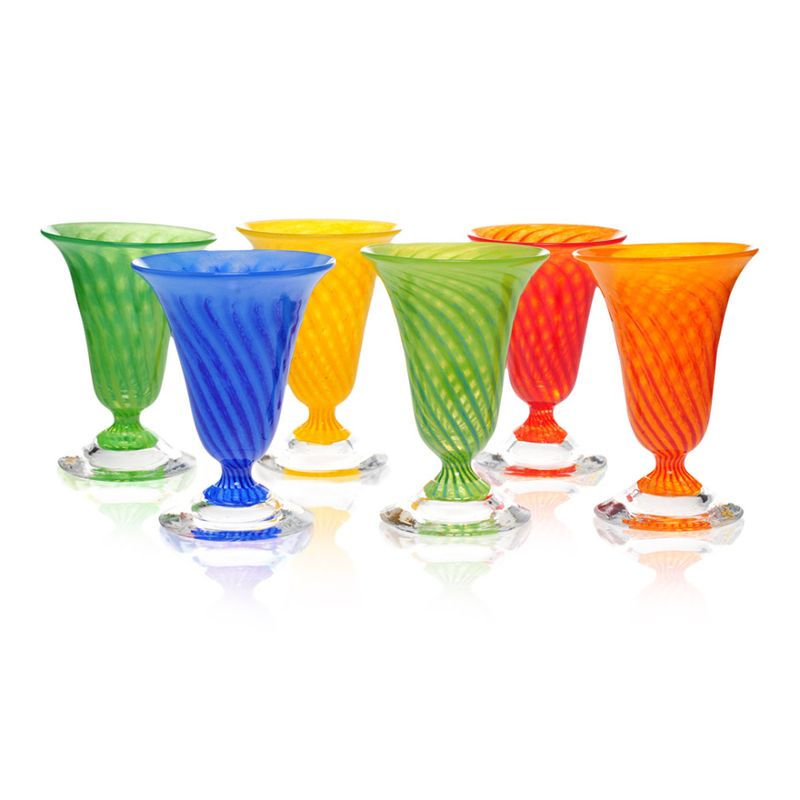 Kunstglass Sommerminner gul - små