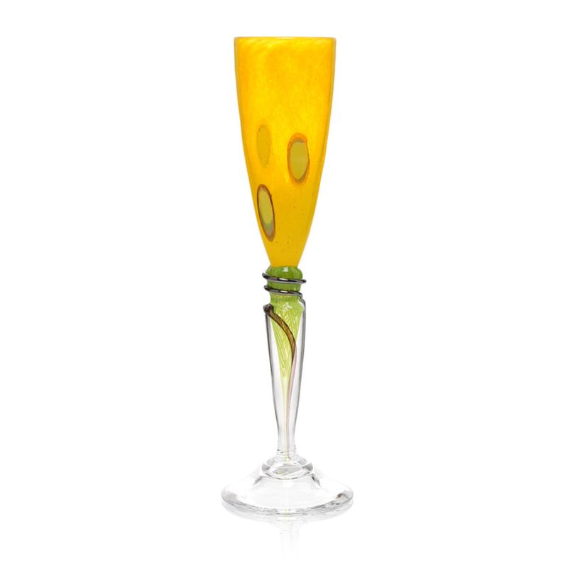 Kunstglass - Cirkus- gul, medium