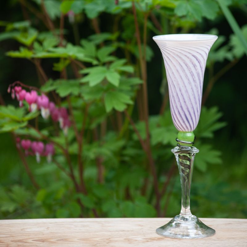 kunstglass sommerminner rosa medium