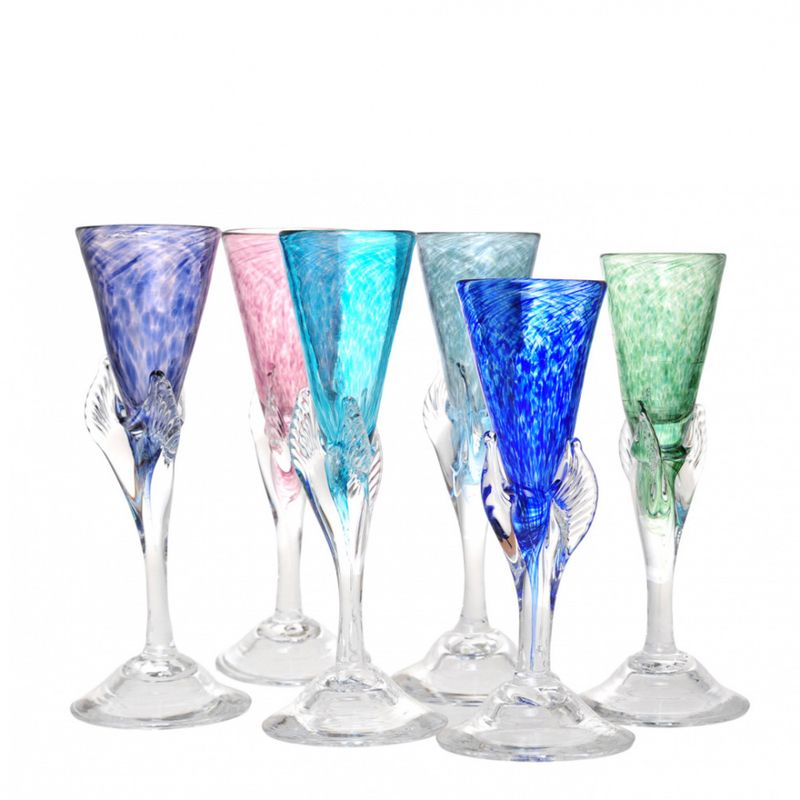 Kunstglass - Lilje liten lilla 