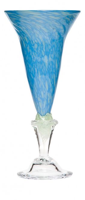 Hovedbilde Kunstglass - Strand blå