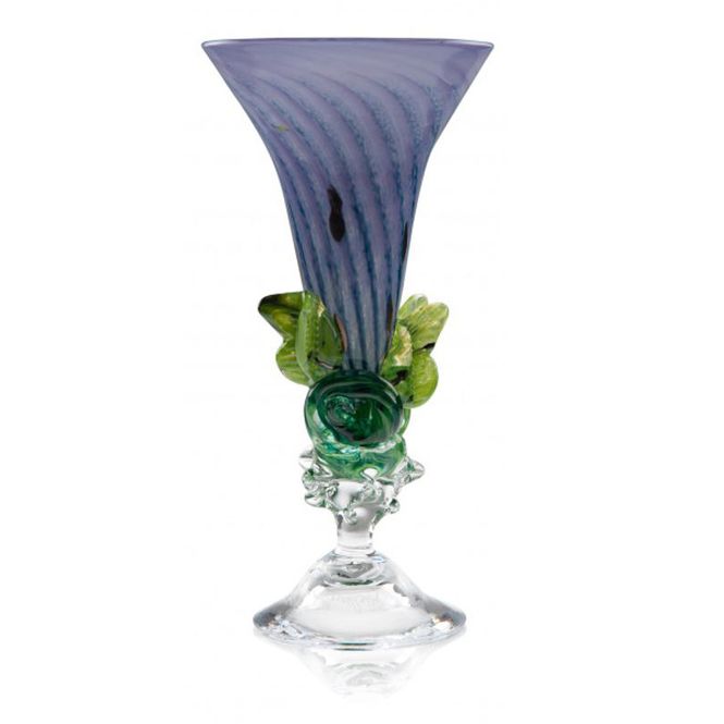 Hovedbilde Kunstglass - Lilla sommerfugl
