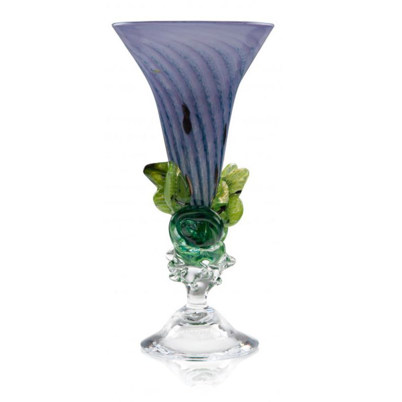 Kunstglass - Lilla sommerfugl