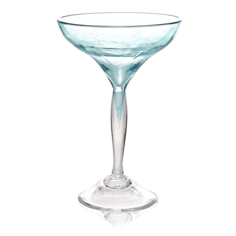 Kunstglass - Rustikk boble lys grønn