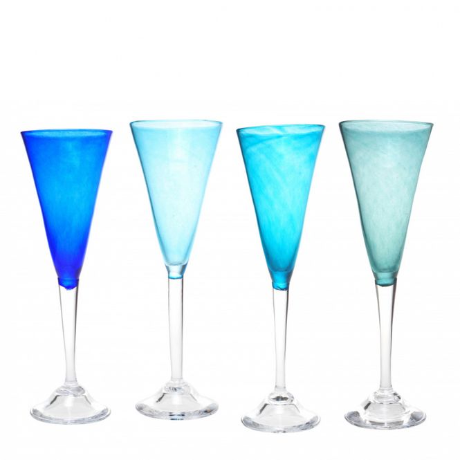 Hovedbilde Kunstglass - 4 Enkel i hav ...
