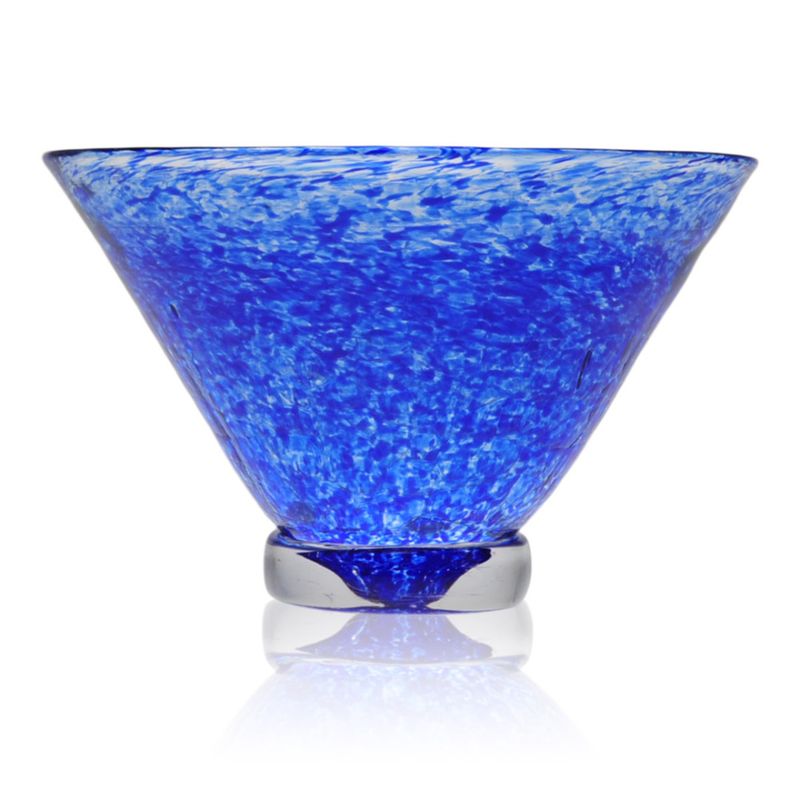 Rustikk skål, liten mørk blå