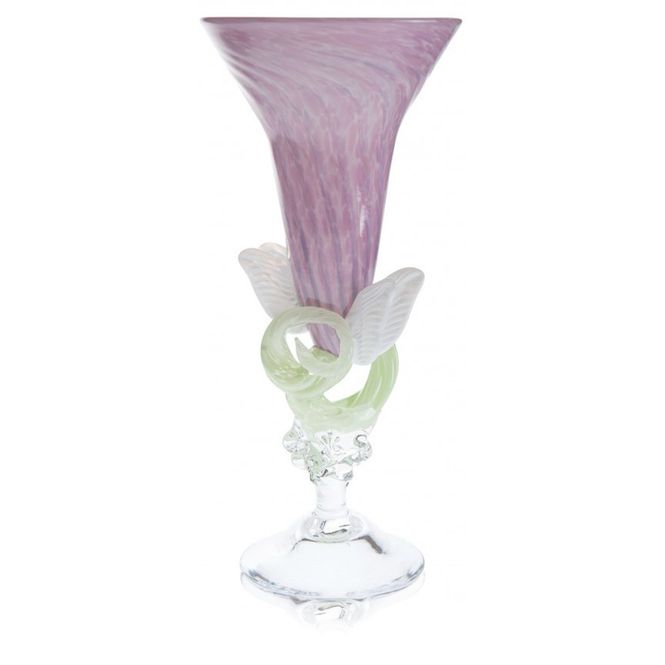 Hovedbilde Kunstglass - Sommerfugl rosa