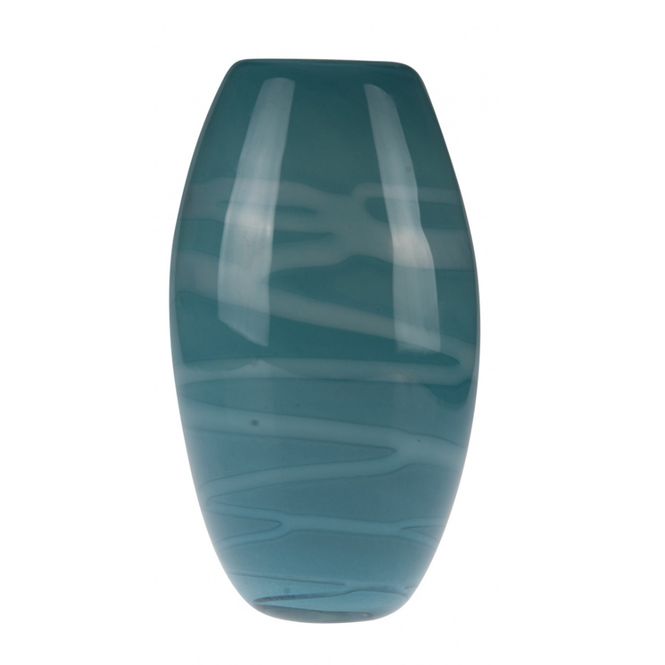 Hovedbilde Kunstglass - Vase sand blå