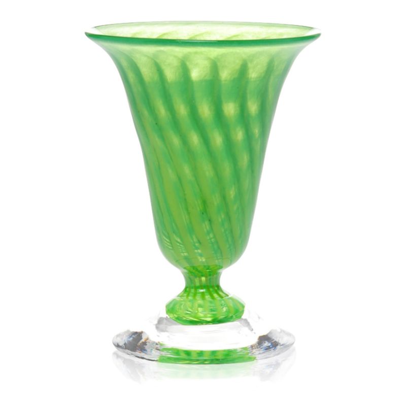 Kunstglass Sommerminner mørk grønn - små