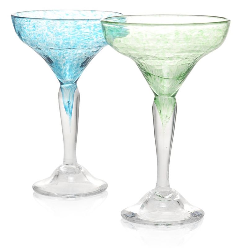 Kunstglass - Rustikk boble, mørk grønn